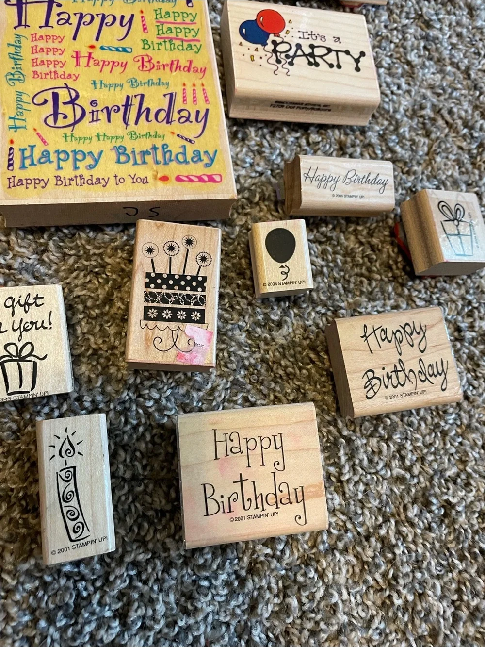 Stampin' Up! Birthday Stamps